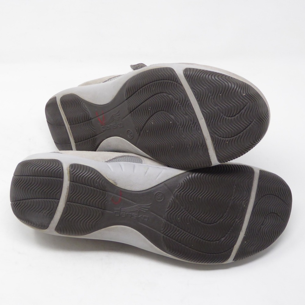 Dansko Hennie Womens Mary Jane Shoes Gray Leather Mesh Walking Flats 39 / 8.5 - Picture 7 of 10